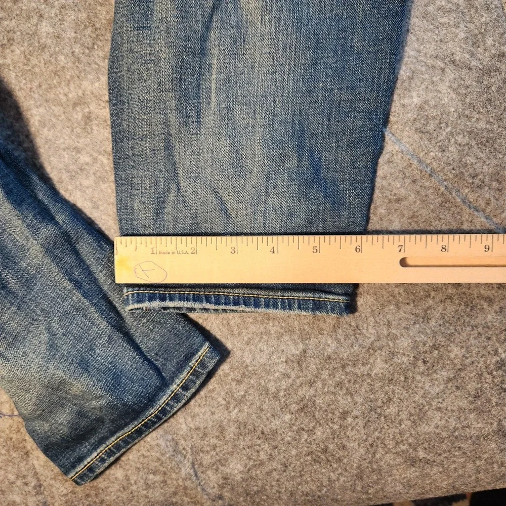 Vintage Y2K 7 For All Mankind Jeans Womens 27 High Waist Ankle Skinny Distressed